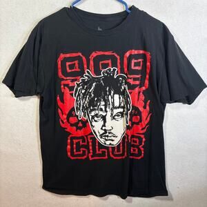 Juicewrld 999 Club T-Shirt Mens Size Large Red Black